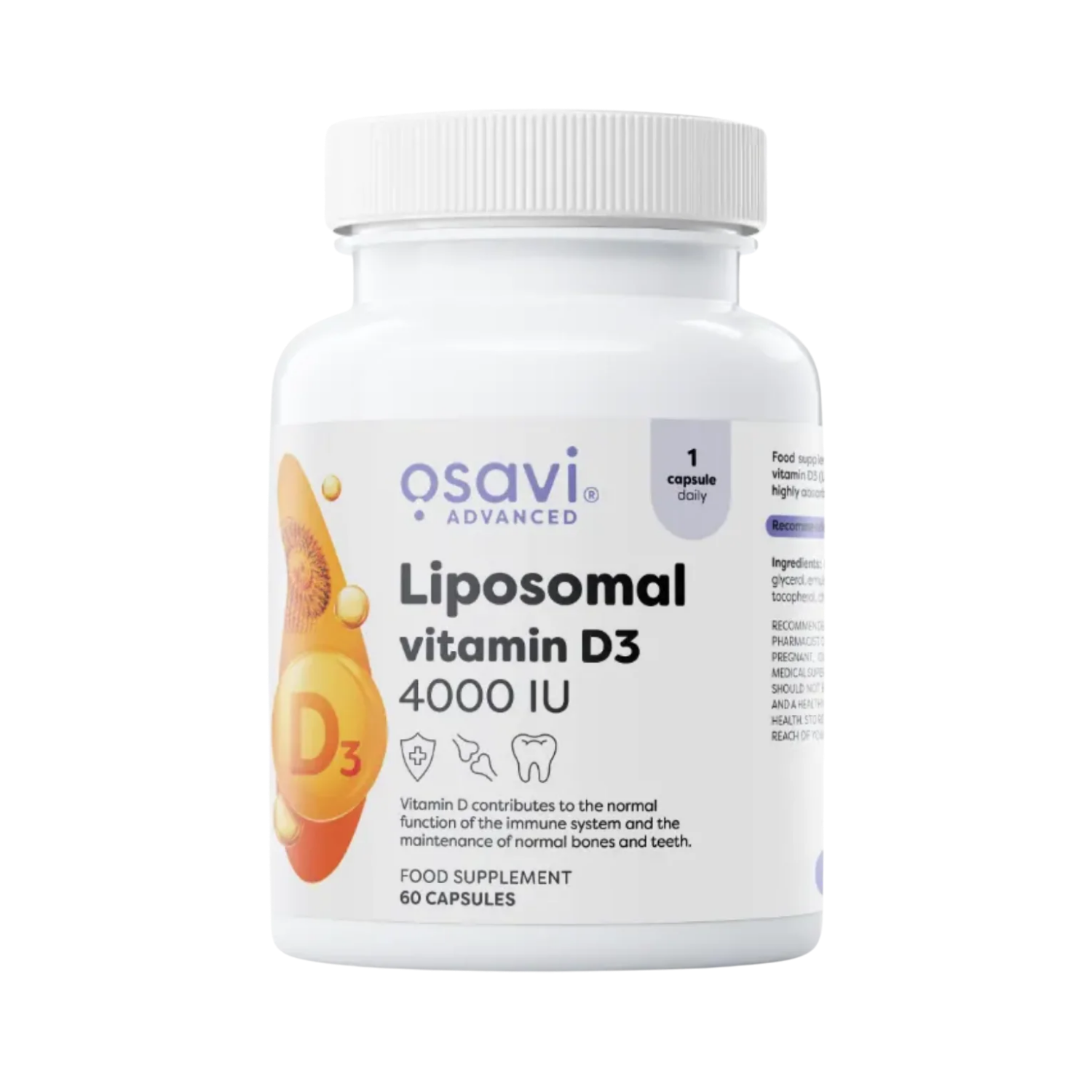 Vitaminas D3, liposominis, 4000 TV